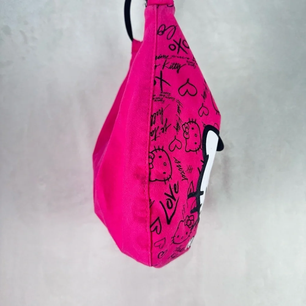 Hello Kitty Hot Pink Shoulder Bag | Sanrio‎ Purse Zip Handbag | Y2K Style